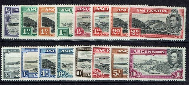 Image of Ascension SG 38b/47b UMM British Commonwealth Stamp